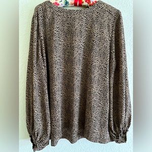 Loft leopard print blouse